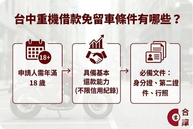 台中重機借款免留車條件